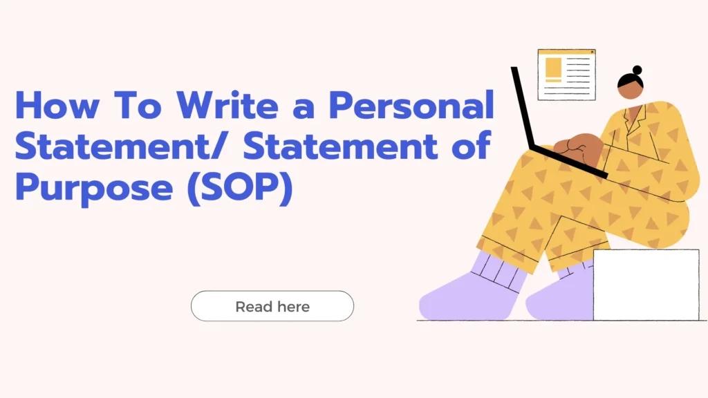 How To Write a Personal Statement/ Statement of Purpose (SOP)